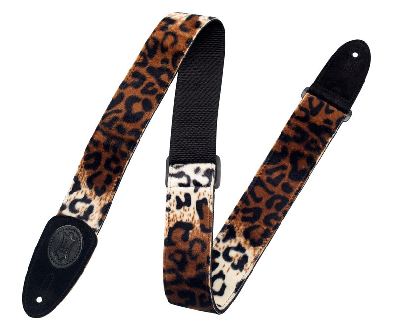 Levy's MSSF8 Faux Fur Guitar Strap - Lynx - Image 1